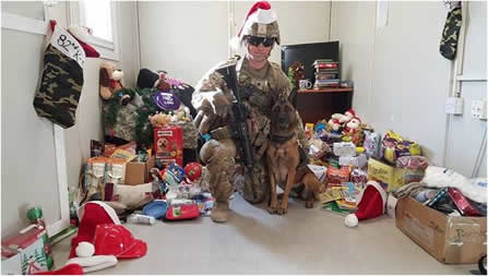 Troop Receiving DAR Gifts